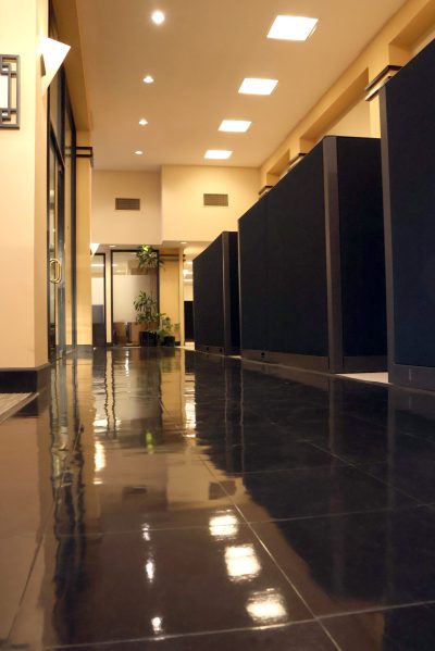 office hallway clean